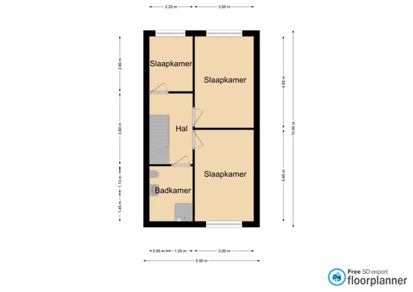 Floorplan - Schansstraat 15, 5961 DA Horst